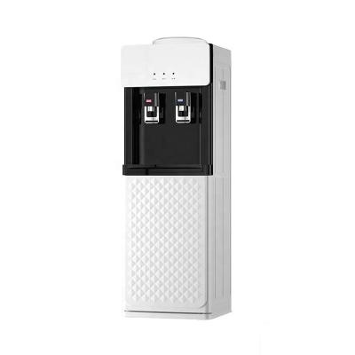 China Custom Logo Electric Vertical Hot And Cold Water Dispenser Cooler Hotel For Housekeeping Office for sale