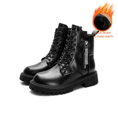 China 2022 fashion boots thermal sexy woman her lace up elastic botas full size cake tooling felt boots for sale