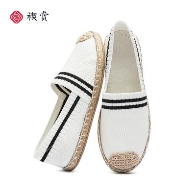 China High Quality Breathable New Style Office Casual Shoes Fashion Summer Women Elegant Rhinestone Flat Shoes for sale