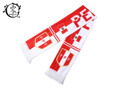 China World Cup Fleece Peru Sublimation Scarf Arsenal Soccer Digital Print for sale