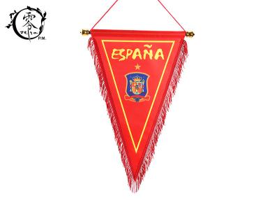 China Spain Espana Pennant Digitally Printed Flags World Cup Team National Country Promotional Gifts for sale