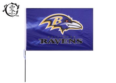 China NFL Baltimore Grommets Raven Banner , 3 x 5-Foot Polyester Digitally Printed Flags for sale