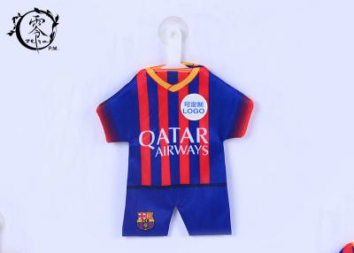 China Soccer Fans Car Decoration Items Window Mini Jersey With Sucker Hanger Promotion Gifts for sale