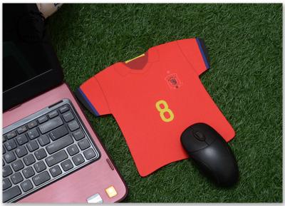 Cina Squadra di calcio su ordinazione di forma del Jersey che commercializza il cuscinetto di topo promozionale dei regali Digital stampata per il computer in vendita