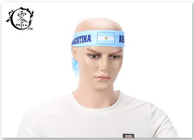 China Unisex World Cup Argentina Flag Logo Headband Wrist Band Hair Band with Custom Logo for sale