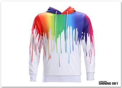 China Graffiti het Schilderen laat vallen het Gedrukte Lange Sweatshirt van de Truihoodie van Kokerzakken Slanke Te koop