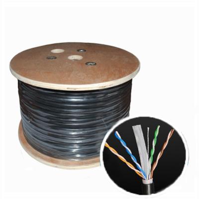 China Verdraaid Paar Cat6 Lan Cable OD 6.00mm de Openluchtkabel van UTP Te koop