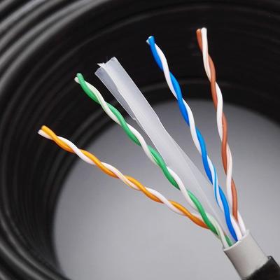 中国 Cat6 UTPのイーサネットLANは防止二重ジャケットのPEポリ塩化ビニールの湿気をケーブルで通信する 販売のため