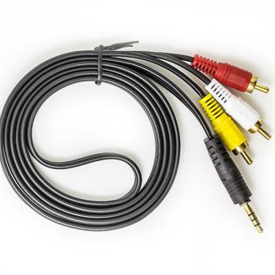 China Varón estéreo del cable 3.5m m del ODM RCA al cable aux. audio estéreo masculino en venta