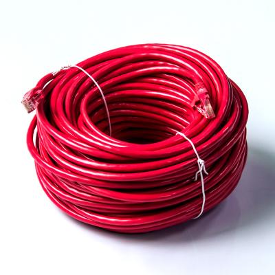 China Padrão vermelho do ANSI do cabo de remendo 23AWG do PVC 250Mbps Cat6 4P à venda