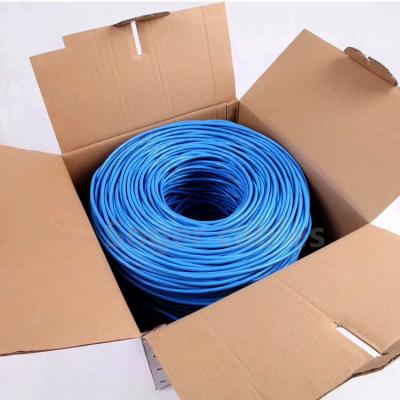 China chaqueta de PVC de los 305m Cat6 Lan Cable UTP 4 pares de 23AWG 0.58m m en venta