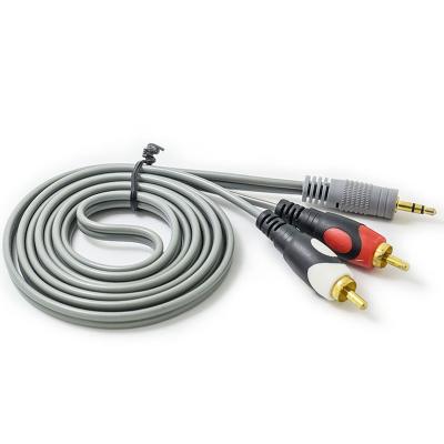 China Od 9.5mm 1.5m 3m 5m 3.5mm bis 2 RCA Stereolithographie-Kabel zu verkaufen