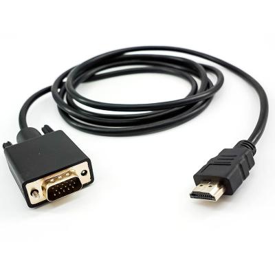 중국 1080P 60Hz 1.8 미터 HDMI TO VGA HD 어댑터 노트북 컴퓨터 변환기 판매용