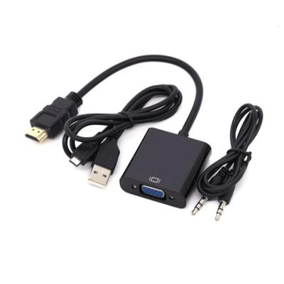 China HDMI AAN VGA-Adapter HD met Audiomachtskabel Te koop