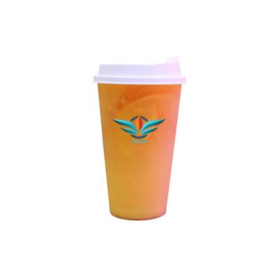 China Wholesale disposable single wall stain 16oz pp injection cups clear plastic boba cup for sale