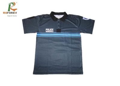 China Polyester Mens Short Sleeve Polo Shirts Quick Dry For Summer Customized Color for sale