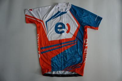 China Luvas curtos sublimadas OEM da camiseta do ciclismo do poliéster à venda