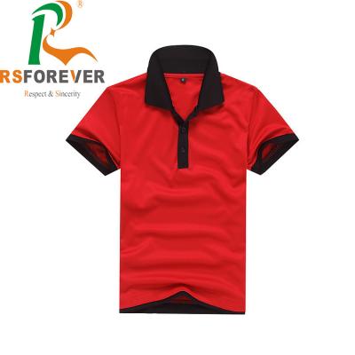 China Fashion Blank Polo Collar Shirts Knitted Fabric Type Breathable & Quick Dry for sale