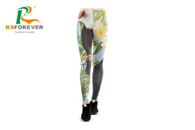 China Fashion Custom Printed Clothing / Plain Sublimation Printing Polyester And Spandex Leggings For Women for sale