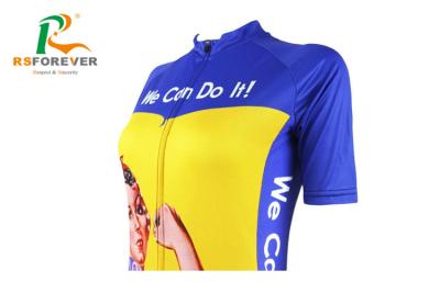 China A camiseta completa do ciclismo impresso/testes padrões feitos sob encomenda fecha o casaco de lã que dá um ciclo camisas de T à venda