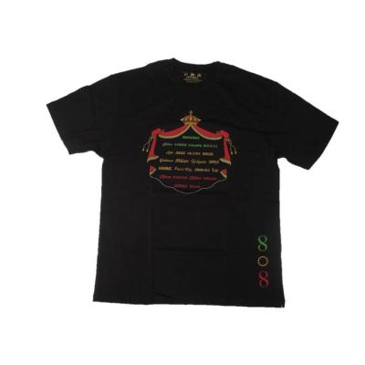 中国 最も最近の設計夏の人のロゴの印刷を用いる円形の首のTシャツ 販売のため