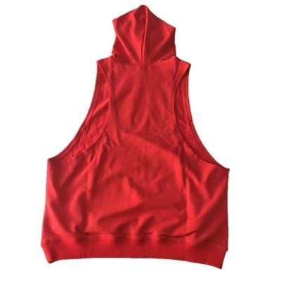 China Der kundenspezifischen Männer Plain Racerback-Eignungs-Muskel-Turnhallen-Bodybuilding-Tragbalken ärmellosen Hoodie zu verkaufen