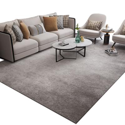 China Fuzzy Accent Abstract Area Rugs Gray Modern Indoor Home Floor Stain Resistant Luxury Area Rug For Living Room (2'7