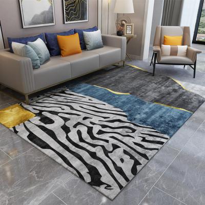 China Washable Custom Printed Modern Design Hotel Floor Rug Blankets Living Room Carpet for sale