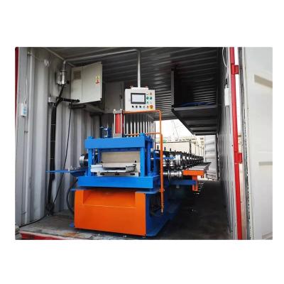 China Hotels bemo 430 on-site aluminum sheet roll forming machine in container producing for airport roofing construction for sale