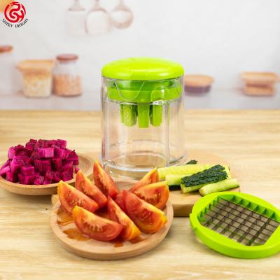 China Viable Apple Slicer Hollow Puncher Tomato Mango Slicer Stainless Steel Fruit and Vegetable Slicer Cutter for sale