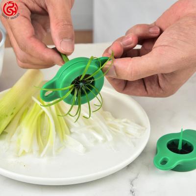 China Viable Multifunctional Green Onion Slicer Instrument Kitchen Tool Vegetable Slicer For Kitchen Green Onion Knife Cutter for sale