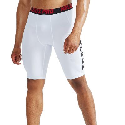 China Anti-Wrinkle Tight Quick-Dry Shorts Men's Sports Fitness Basketball Sweating Elastic Bottom Shaping Five-Point Pants for sale