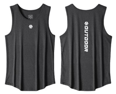 China QUICK DRY Men's Sports Basketball Bodybuilding Sport Loose Training Shirt Vest Summer Ice Sleeveless Quick Dry Shirt for sale