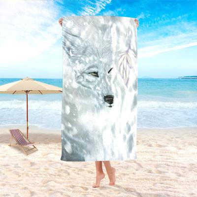 China Kid Safe Reactive Print and Print Custom Beach Towels, Quick-Dry Microfiber Soft Swimming Bath Towels, Beach Towels for sale