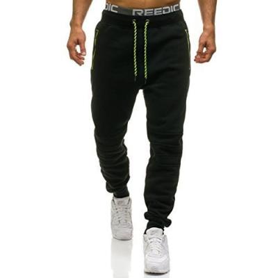 China 2021 New Solid Color European And American Drawstring Anti-wrinkle Pants Men's Casual Cotton Small Foot Track Pants for sale