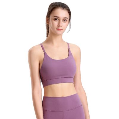 China New Yoga Sports Underwear Moisture Wicking High Intensity Fitness Bra Breathable Adjustable Running Yoga Top for sale