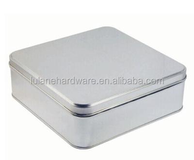 China Factory Metal Cake Tin Boxes Square Chocolate Cookie Tin Container for Cheesecake Tin Box for sale