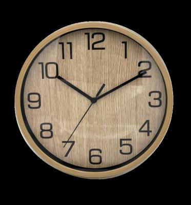 China Cheap Wall Clocks 8 Inch New Listing Minimalist Wooden Plastic High End Stylish Wall Clock for sale