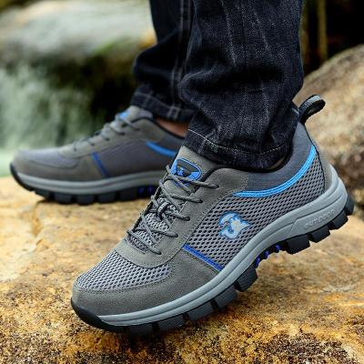 China Custom Outdoor Large Size Rubber Waterproof Heighten Shoes For Men Breathable Trekking Sneakers Mountain Boots Anti-Slippery Sneakers for sale