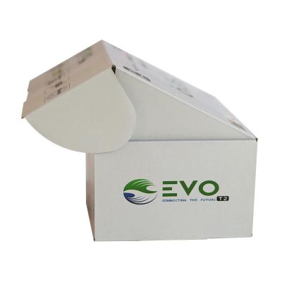 China Hot Selling Recyclable Corrugated Gold Foil Matt Lamination Shipping Cardboard Boxes Custom With Logo for sale