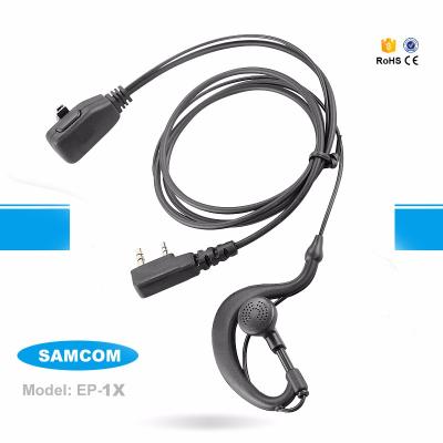 China Portable Cable SAMCOM EP-1X Soft Coil PU Underwater Case Walkie Talkie High Fidelity Direct Earpiece for sale