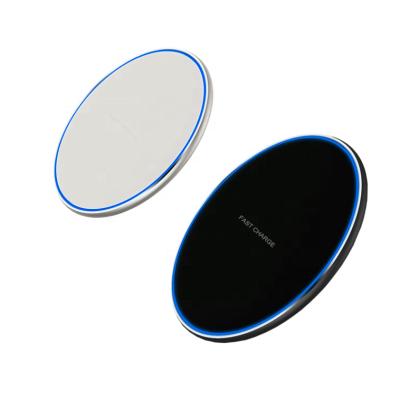 China Universal Mobile Phone 10W Wireless Charger Fast QI Charger Mobile Phone Around Wireless Charger Pad for sale