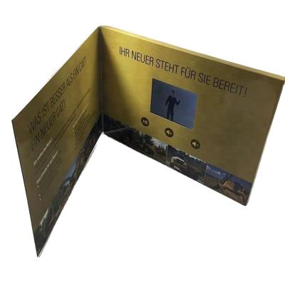 China Promotional brochure of Europe high definition LCD video brochure card / 7 inch LCD as user manual for sale