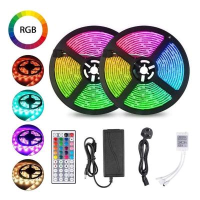 China Residential DC12V 24V 5050 RGB Strip Light Kit with 44 Keys IR Remote Controller for Decoration Home Party for sale