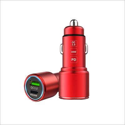 China Hot Selling High Quality 36w Car Charger Fast Charging Usb Aluminum Alloy Fast Charging Adapter For Mobile Phone for sale