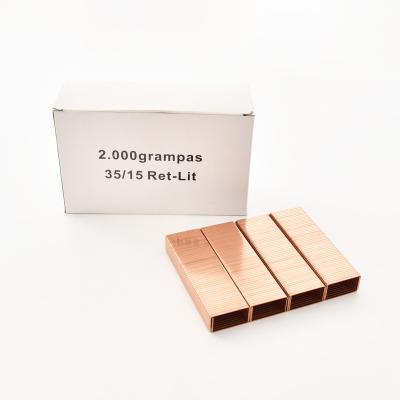 China Building Material Series High Quality 35 34.7mm Galvanized Packing Box 16Ga Closing Staples for sale