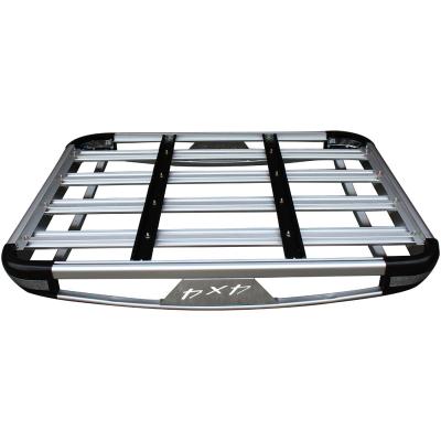 China Carry Luggage Aluminum Alloy And Iron Adjustable Car Roof Rack Basket Cargo Carrier Universal For ISUZU D-MAX Toyota Hilux for sale