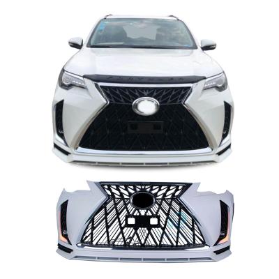 China Full luxury ABS plastic body kit for Toyota fortuner 2016-2019 retrofit lexus with lights for sale