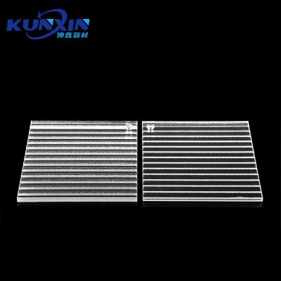 China New Innovative Business /Office/Education High Surface Hardness Wider Stripe Matte Acrylic Sheet Pattern for sale