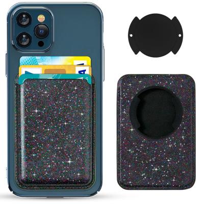 China RFID Blocking Protect PU Card Holder Phone Case ID Card Wallet Wallet Sticker Leather Non-Magnetic Stick On For Iphone 12/11pro X/XS/XR/7 /8P max for sale